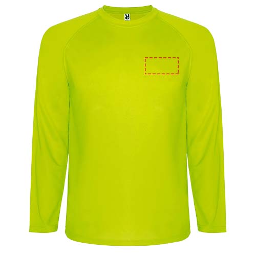Montecarlo t-shirt de sport à manches longues pour enfants Fluor Yellow