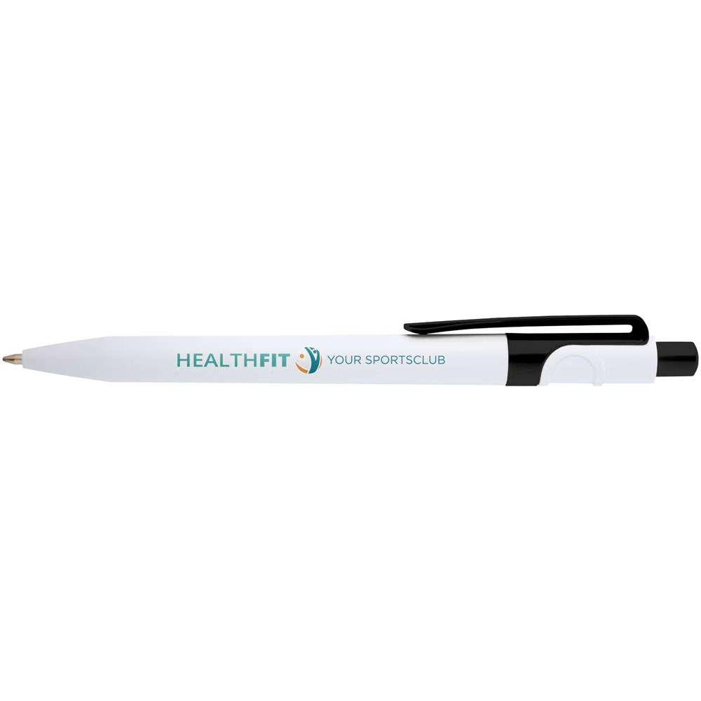 Stylo bille Unica en plastique recyclé (encre bleue) noir