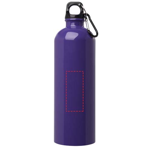 Oregon 750 ml RCS-zertifizierte, einwandige Trinkflasche aus Edelstahl mit Karabinerhaken lila