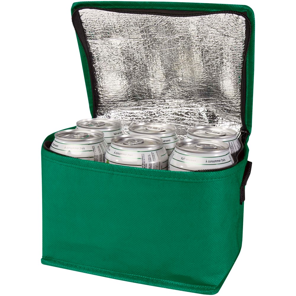 Spectrum Kühltasche aus recyceltem GRS Non Woven für 6 Dosen 4 L grün