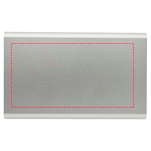 Pep 4000 mAh Type-C Powerbank aus recyceltem Aluminium Silber