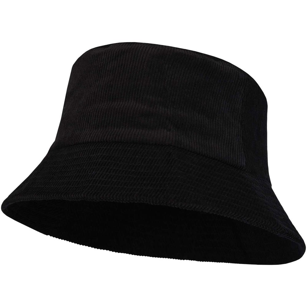 Howson Sonnenhut aus recyceltem Cord schwarz