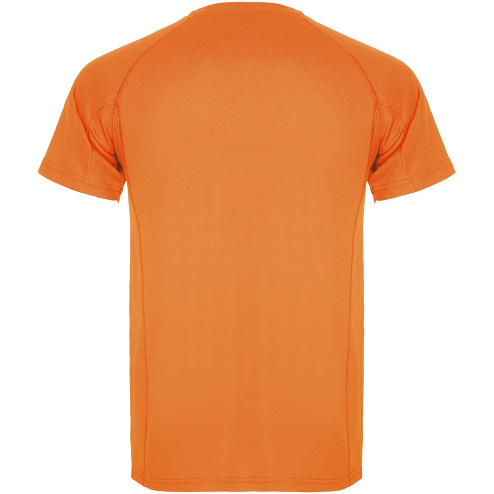 T-shirt sport Montecarlo maille piquée à manches courtes pour homme Fluor Orange