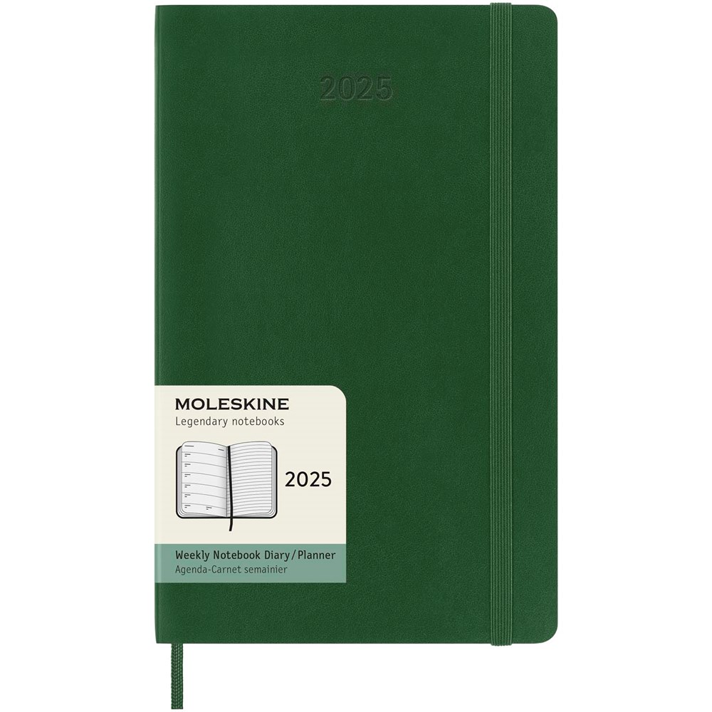 Moleskine Softcover 12 Monate Wochenkalender L myrtengrün
