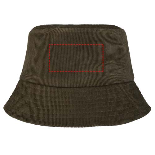 Howson Sonnenhut aus recyceltem Cord waldgrün