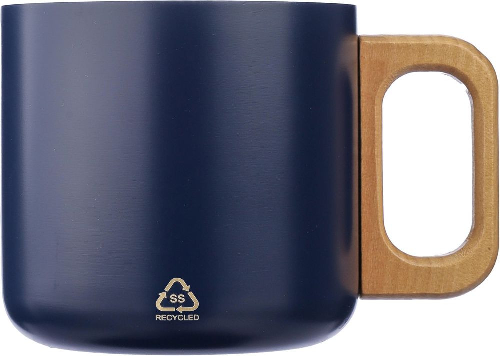 Doppelwandiger Becher aus recyceltem Edelstahl 400 ml Dwight