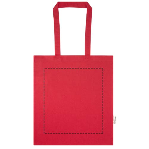 Sac shopping Madras Blend en coton recyclé GRS 140 g/m² rouge