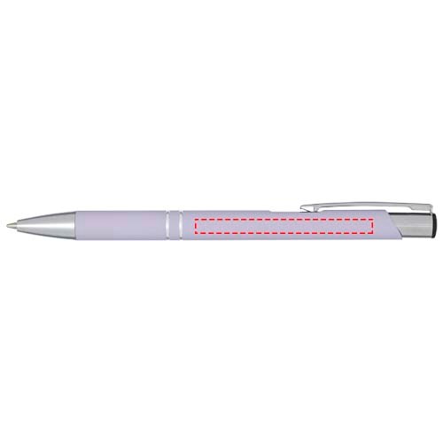 Stylo bille rétractable doux au toucher Moneta (encre noire) Lilas