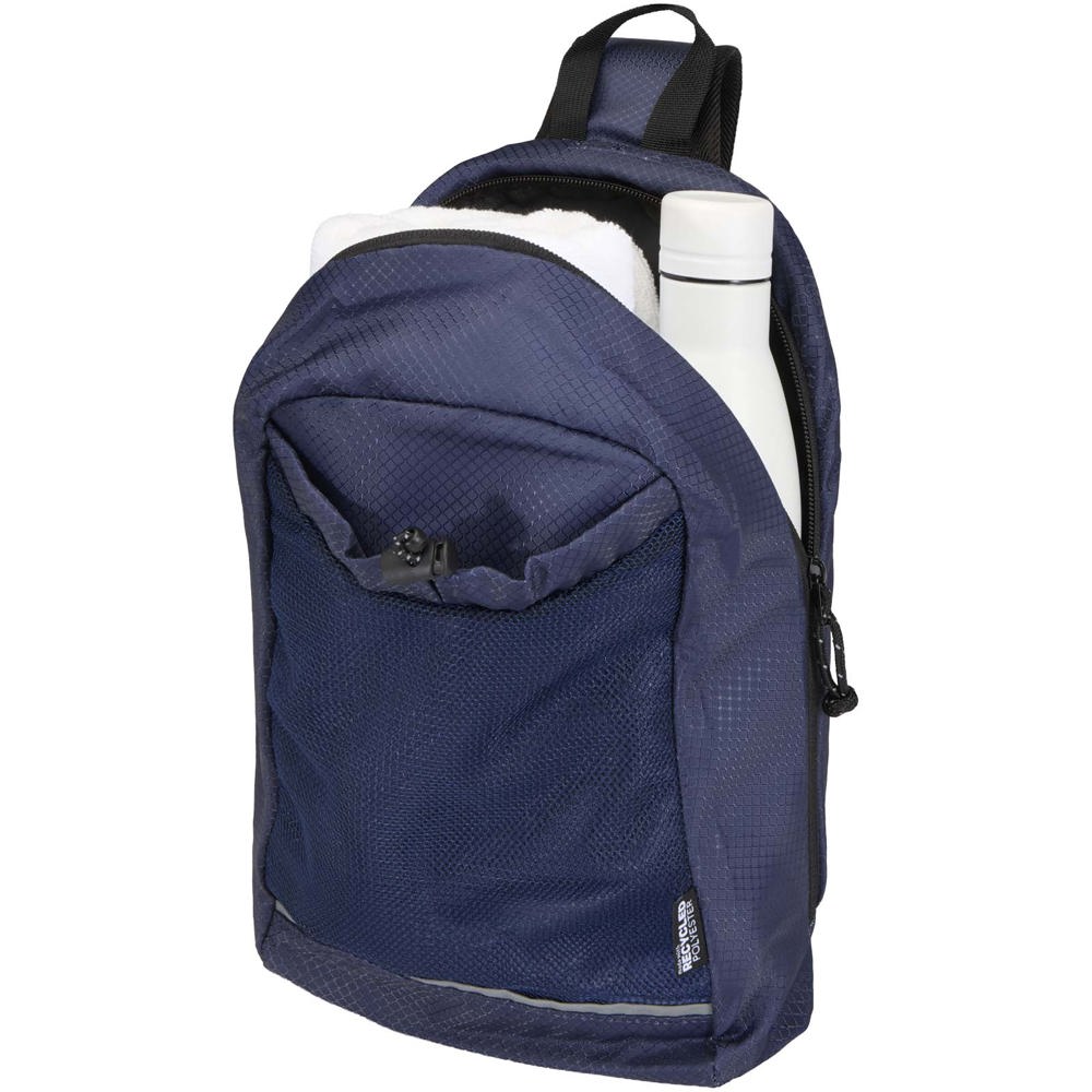 Nomad GRS-recycelte Umhängetasche mit Trinkfunktion navy