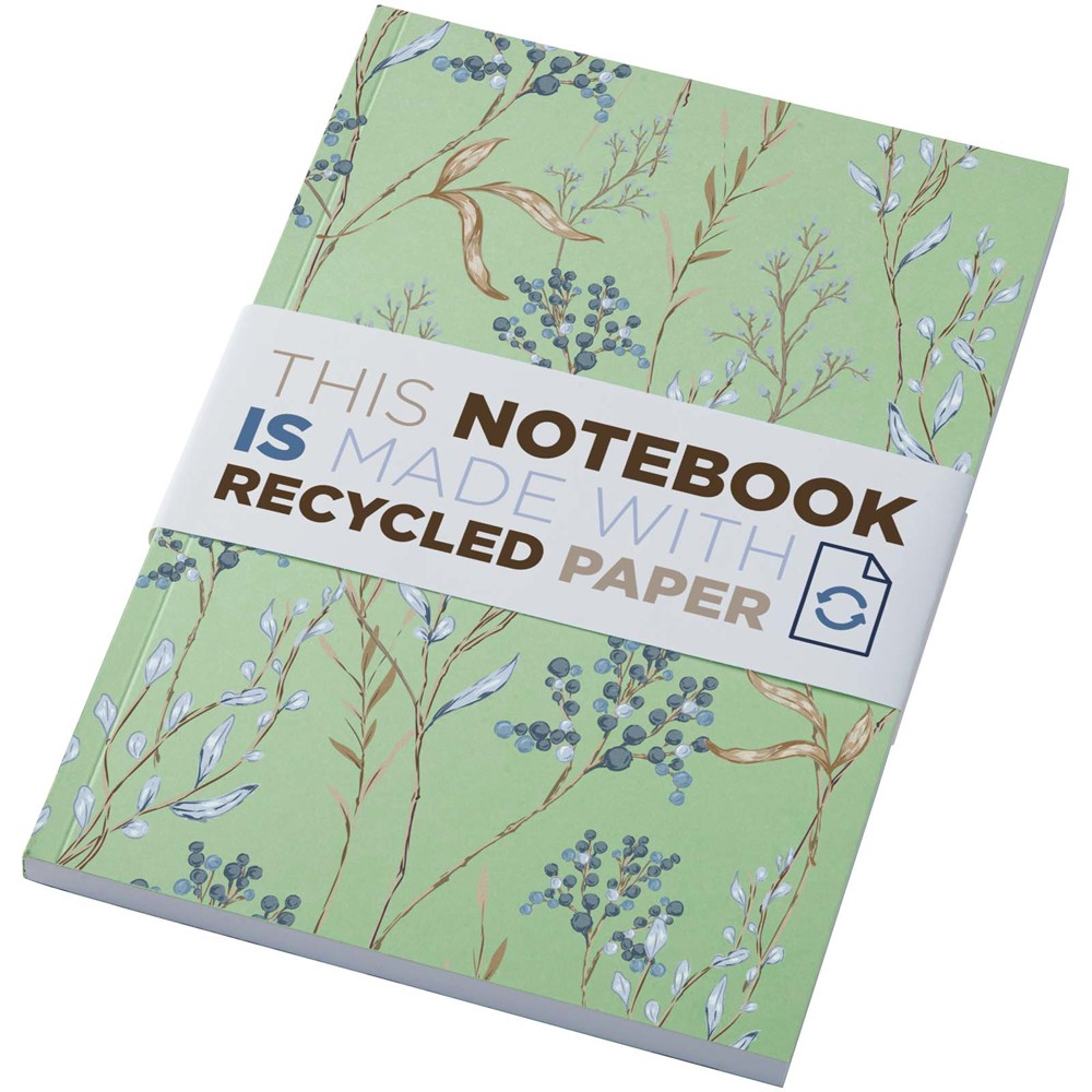 Novella Austen Colours A5 Softcover Notizbuch aus Recyclingmaterial – 100 Blatt grün