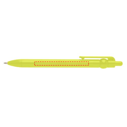 Stylo bille Fidget en plastique recyclé (encre noire) Citron vert