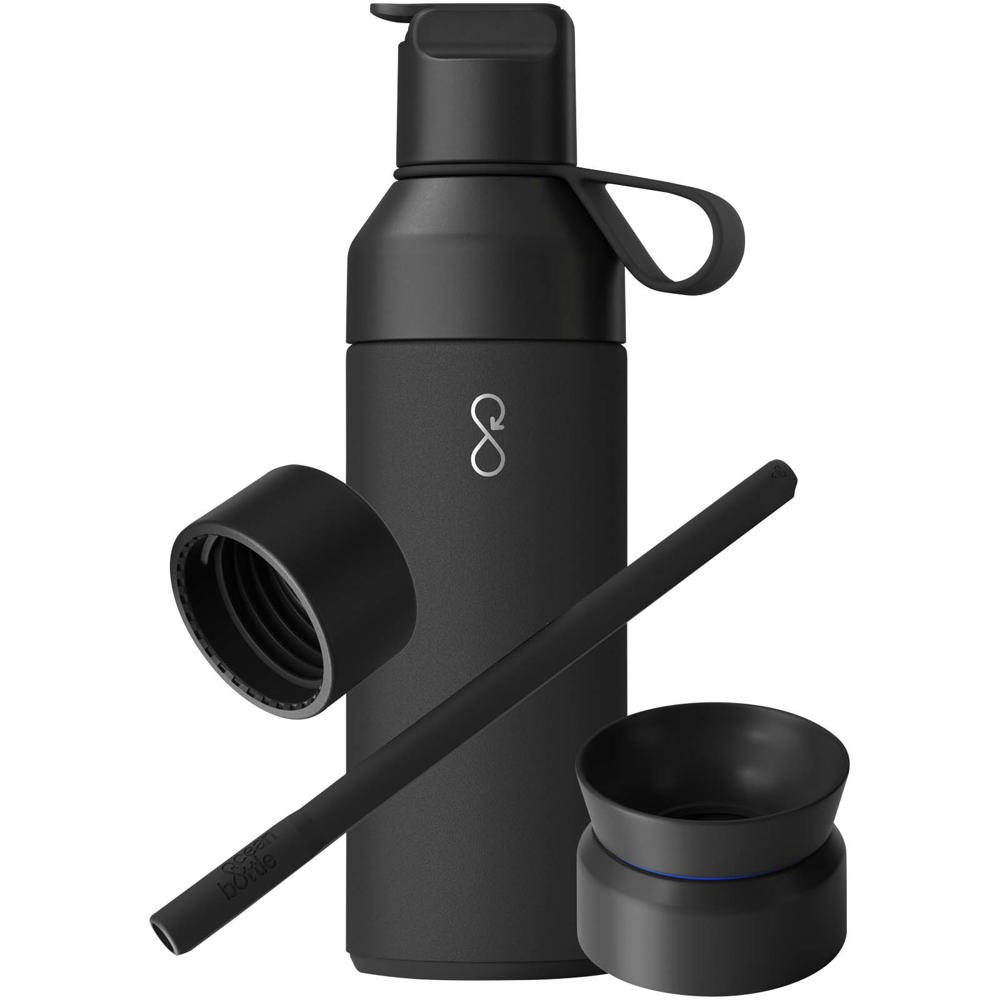 Ocean Bottle 500 ml 3 in 1 Set Obsidian Black