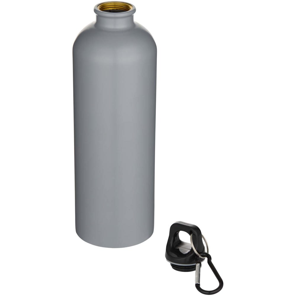 Oregon 750 ml matte RCS-zertifizierte, einwandige Trinkflasche aus recyceltem Edelstahl mit Karabinerhaken grau