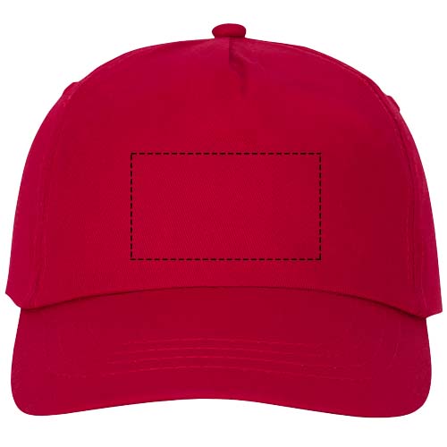 Casquette 5 panneaux Feniks Rouge