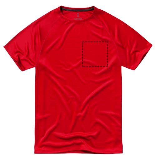 T-shirt cool fit manches courtes homme Niagara rouge