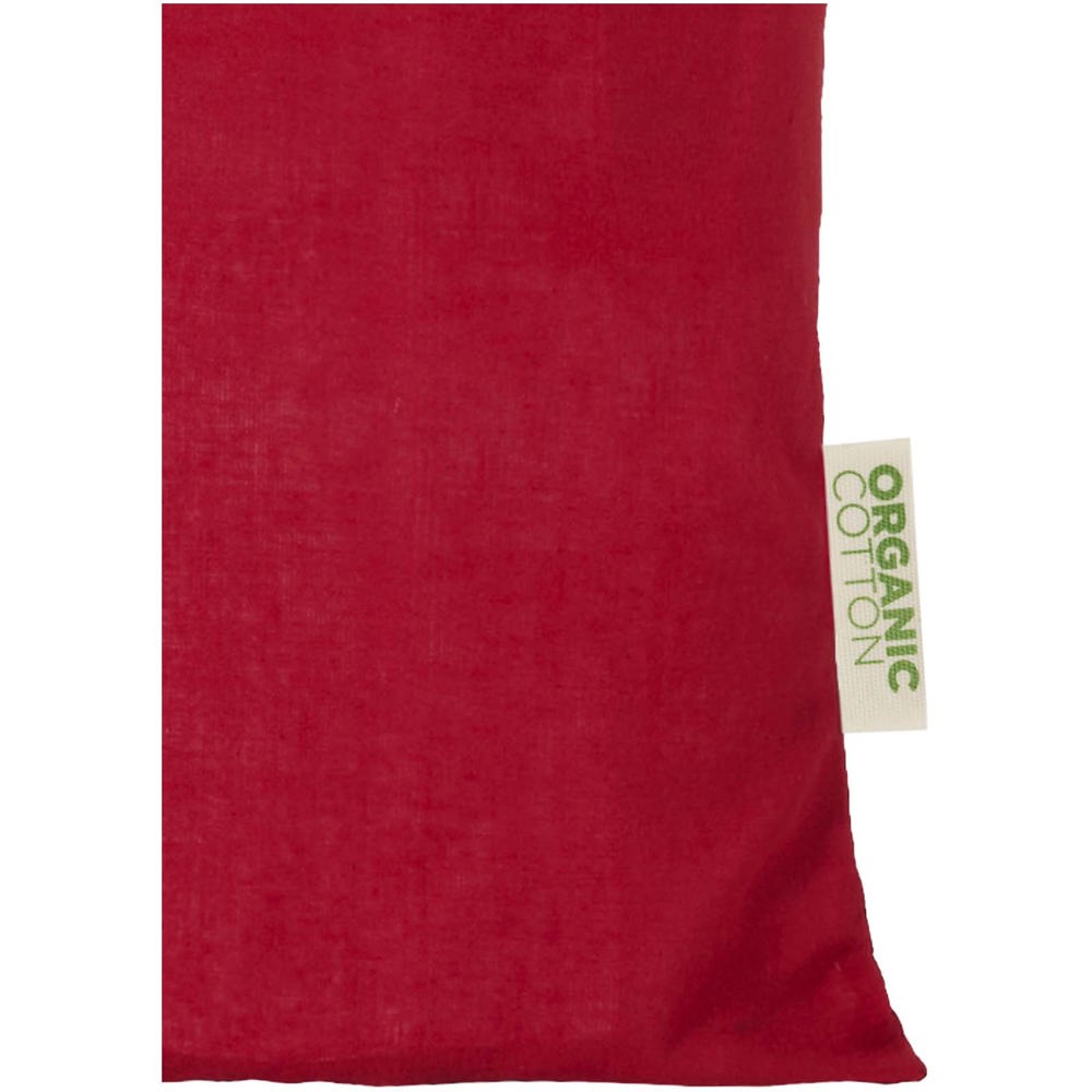 Sac shopping Odisha de 7 L bio certifié OCS 140 g/m² rouge