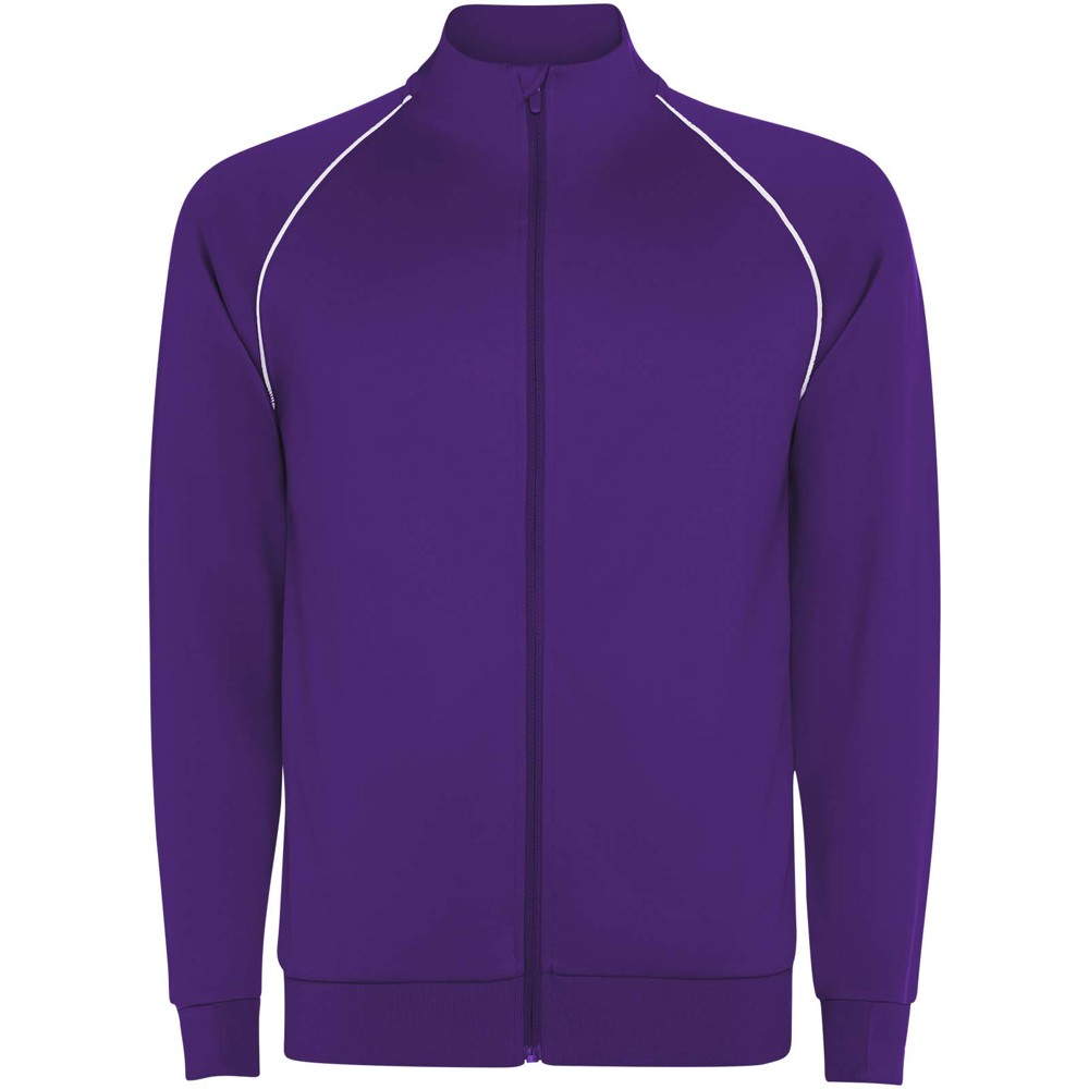 Valier Herren Sweatshirt mit durchgehendem Reissverschluss malve