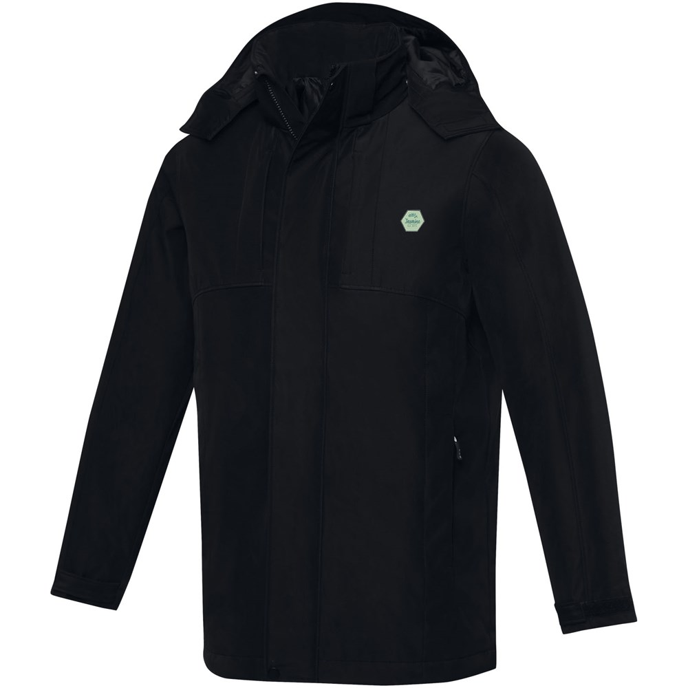 Hardy isolierter Parka für Männer schwarz