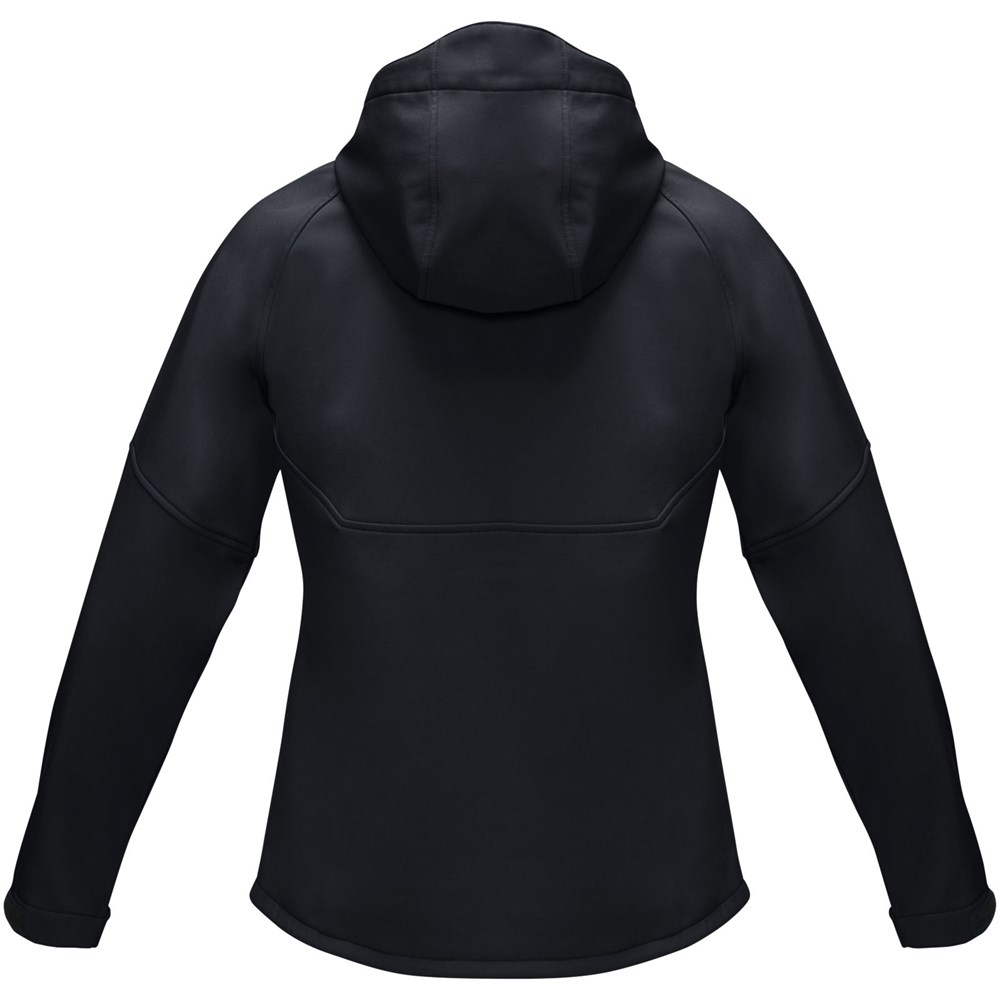 Coltan Softshelljacke aus recyceltem Material für Damen Schwarz