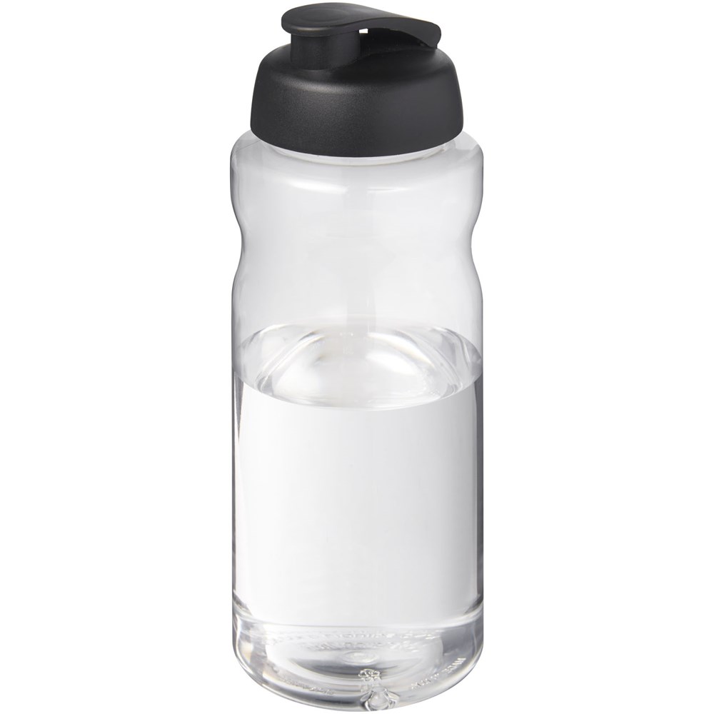 H2O Active® Big Base 1L Sportflasche mit Klappdeckel schwarz