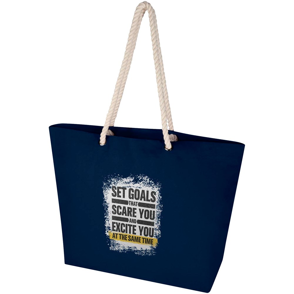 Florida 270 g/m² Strandtragetasche aus recyceltem GRS-Material navy