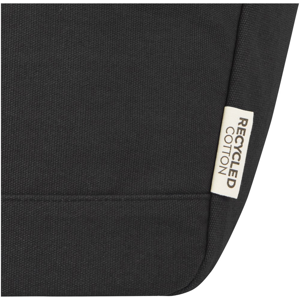 Joey GRS-recycelte Canvas Lunch Kühltasche 6 L für 9 Dosen schwarz