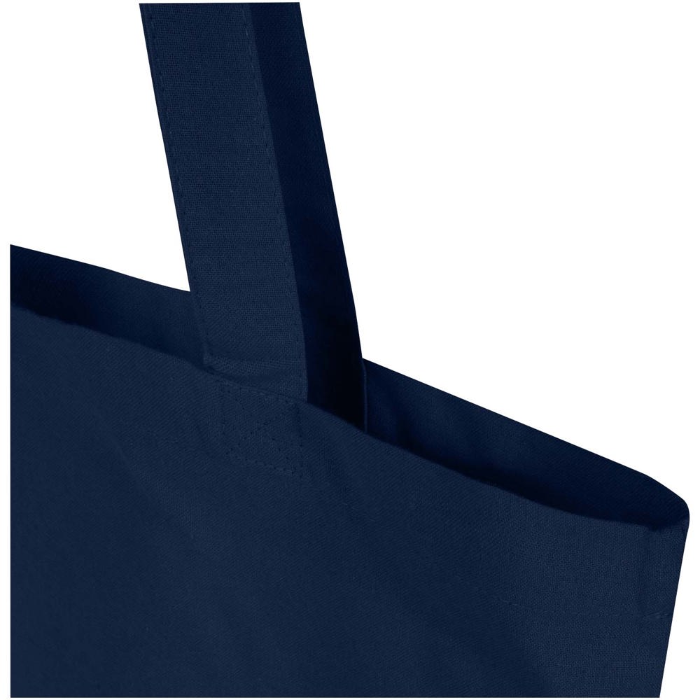 Madras Blend 140 g/m² Tragetasche aus GRS-recycelter Baumwolle 7L navy
