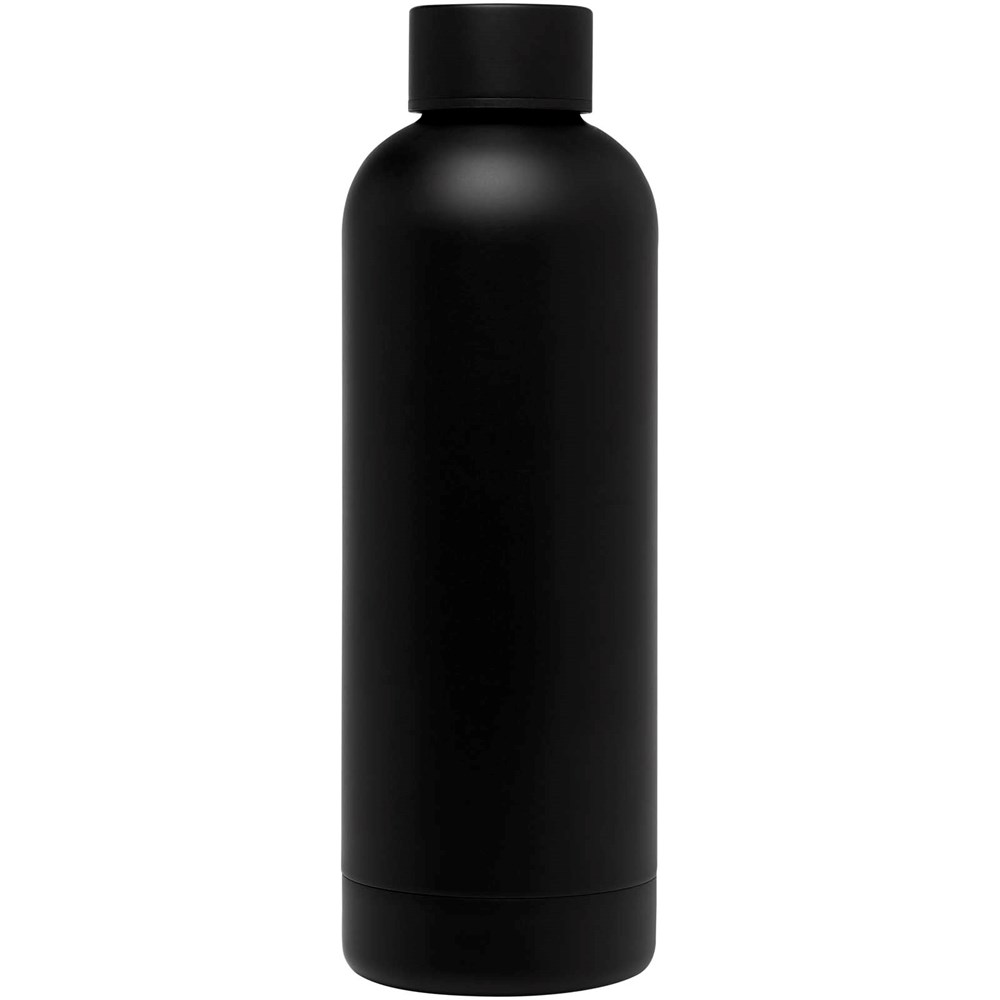 Bouteille isotherme avec isolation par le vide Spring 500 ml en cuivre inoxydable recyclé certifié RCS Noir