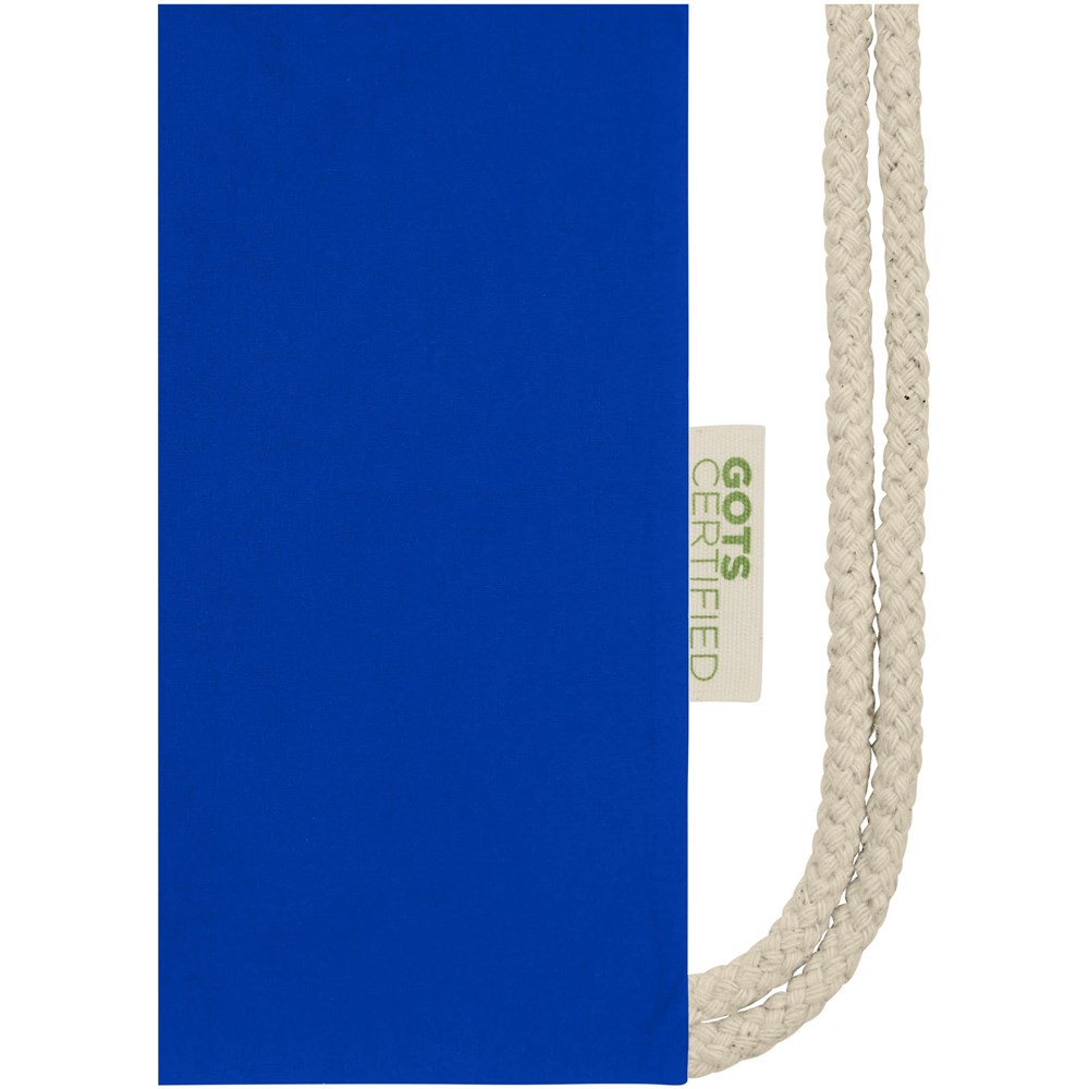 Orissa 140 g/m² Turnbeutel aus Bio-Baumwolle 5L royalblau
