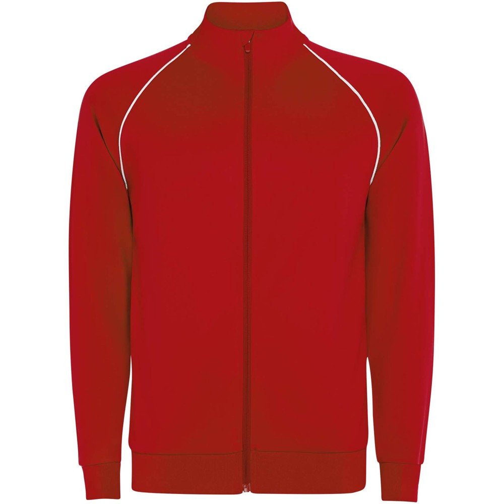 Valier Herren Sweatshirt mit durchgehendem Reissverschluss Rot