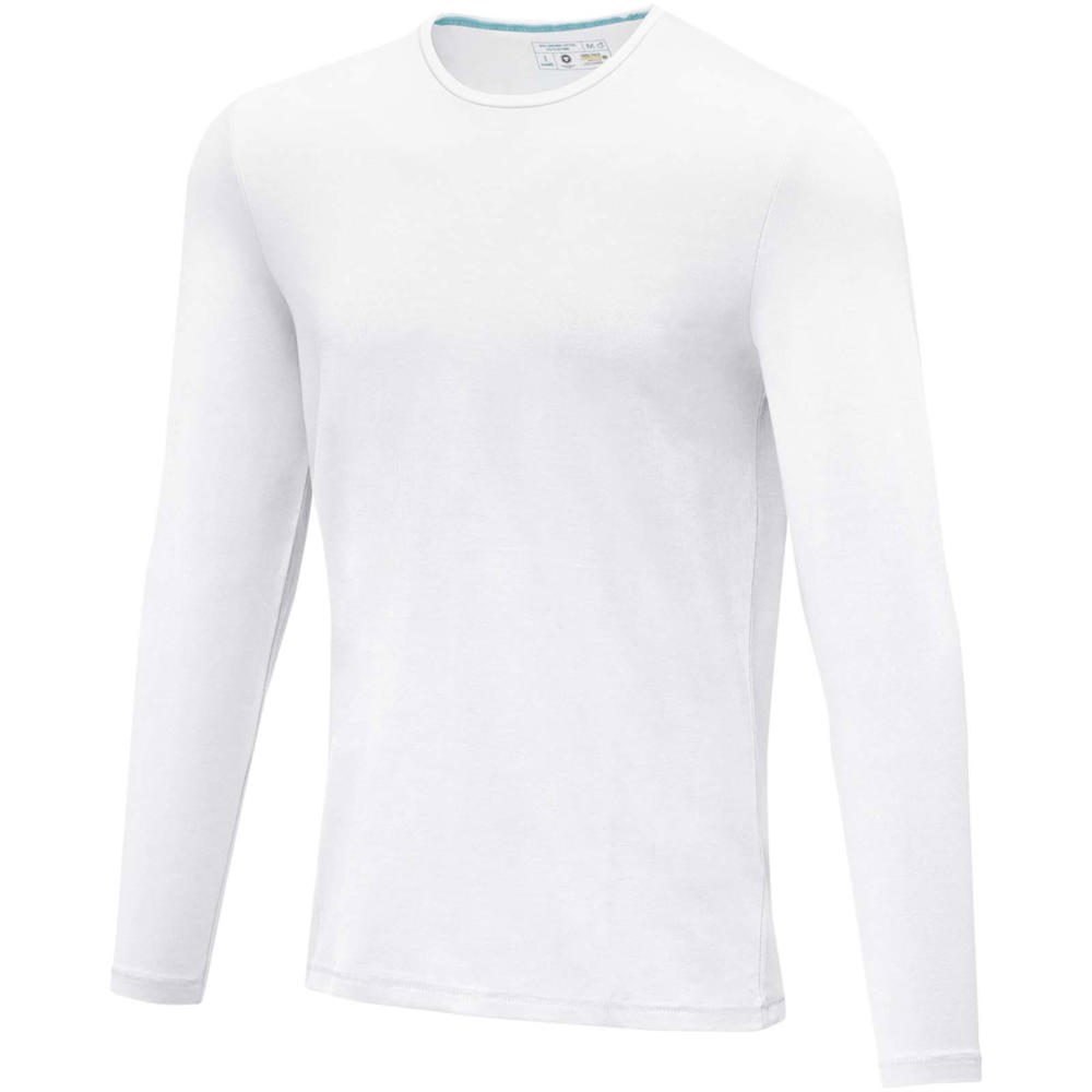 T-shirt bio manches longues homme Ponoka Blanc