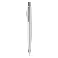SILVERIO Stylo à bille en acier Inoxidable avec corps brillant et agrafe