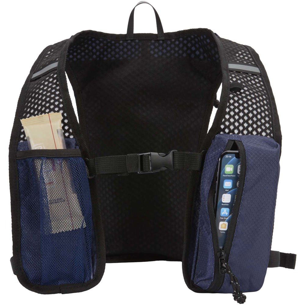 Gilet de course Nomad de 5 L en matériaux recyclés certifiés GRS avec système d’hydratation Marine
