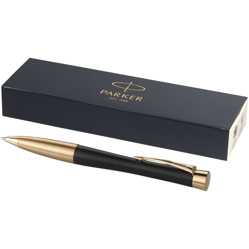 Parker Urban Kugelschreiber (blaue Mine) schwarz, gold