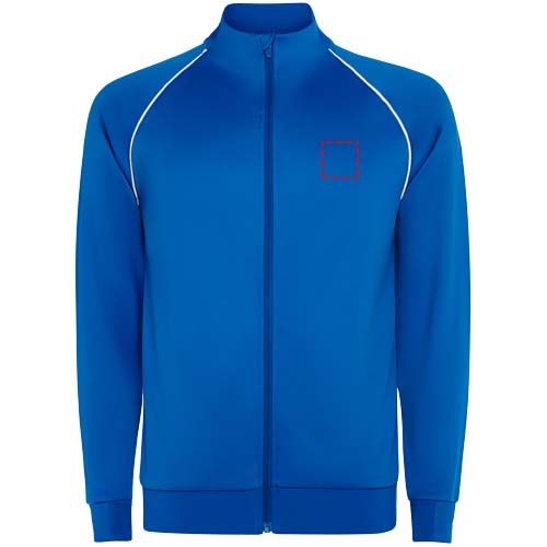Valier Kinder Sweatshirt mit durchgehendem Reissverschluss royalblau