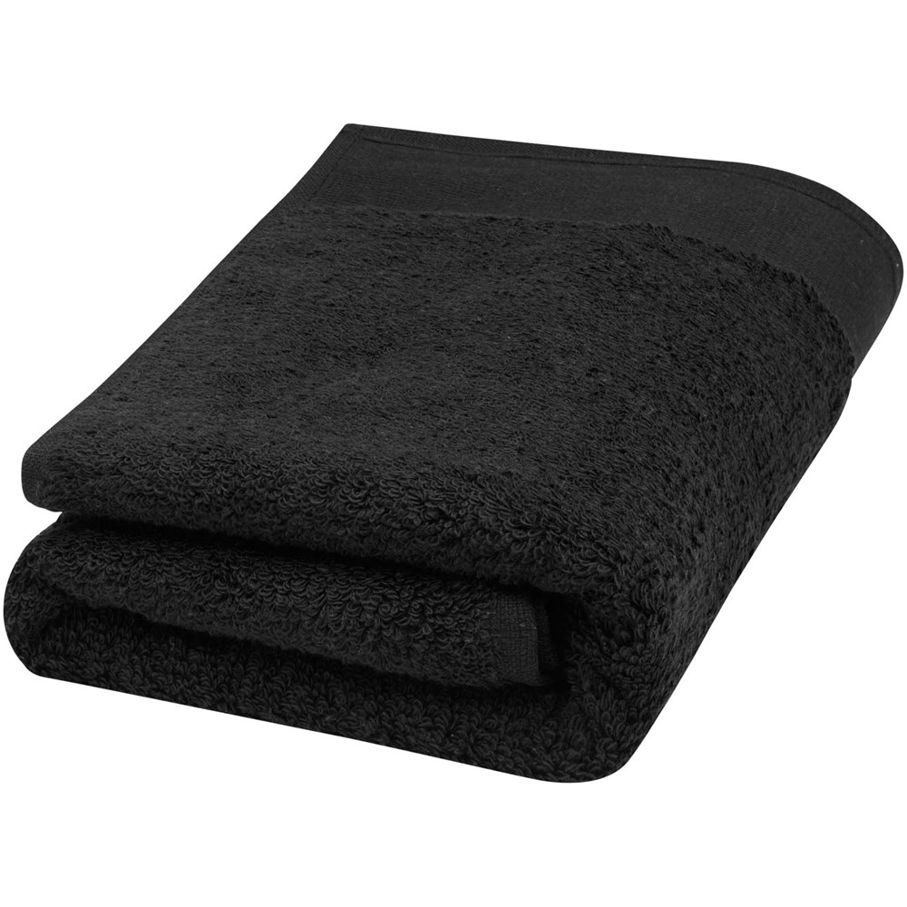 Nora 550 g/m² Baumwollhandtuch 50 x 100 cm schwarz