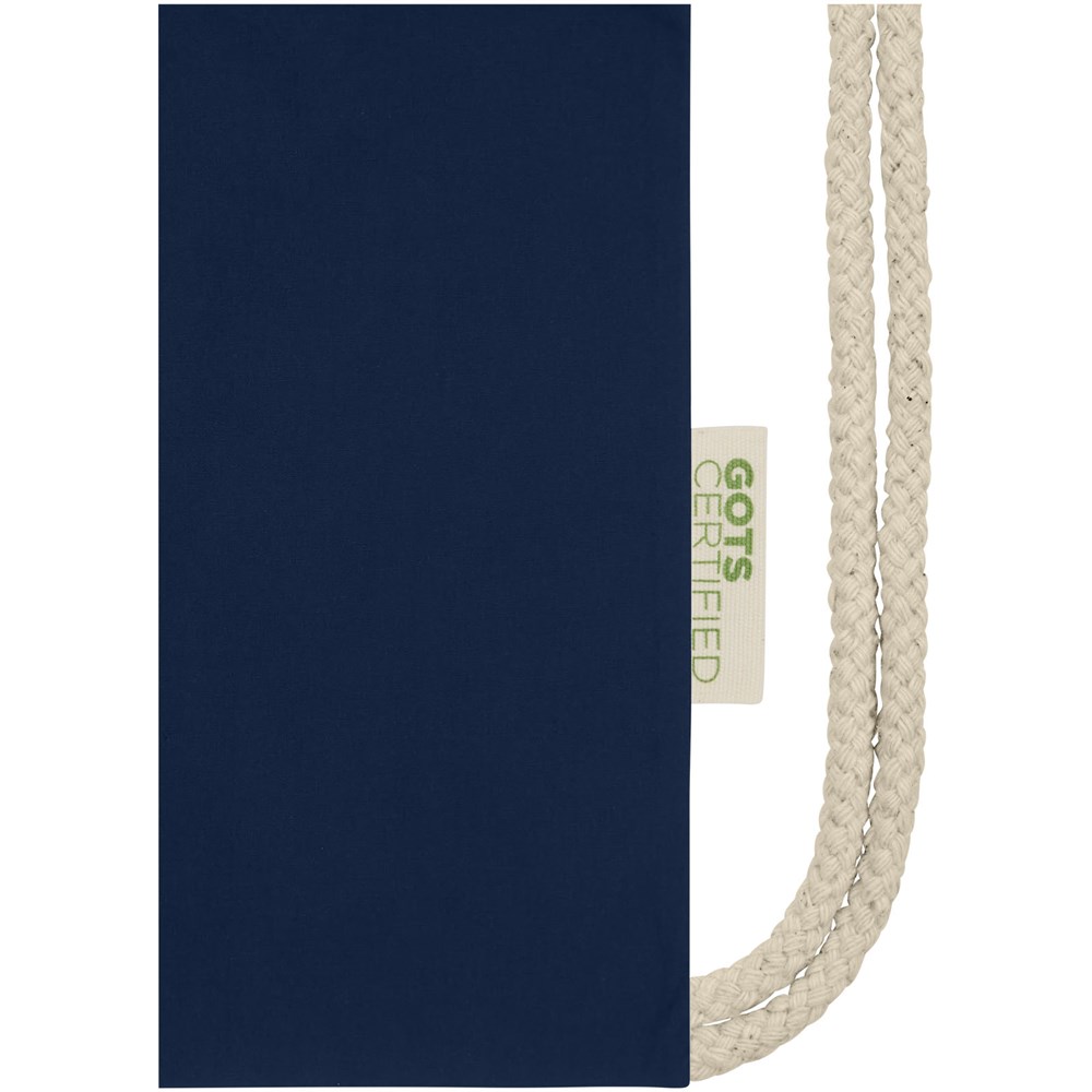 Orissa 140 g/m² Turnbeutel aus Bio-Baumwolle 5L navy