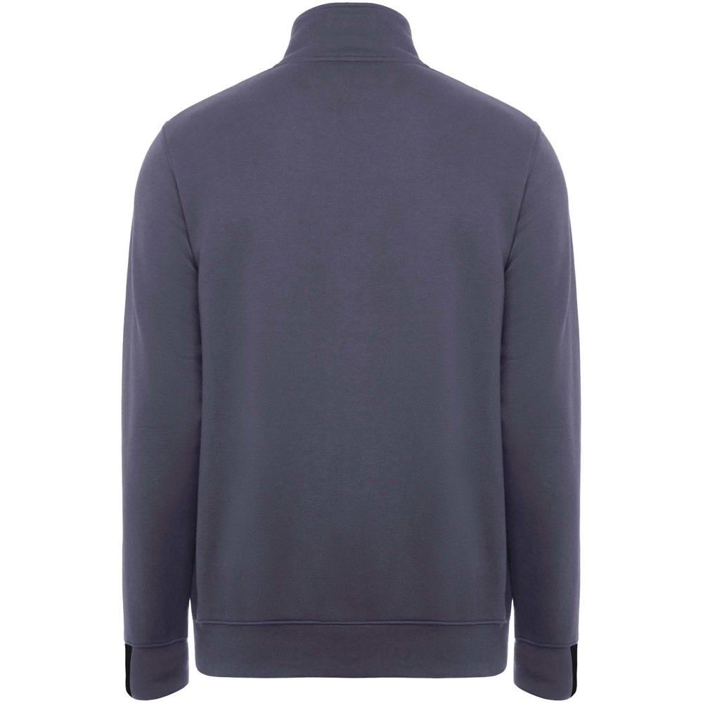 Maverick Pullover für Herren mit halbem Reissverschluss, 280 g/m2 blei, schwarz