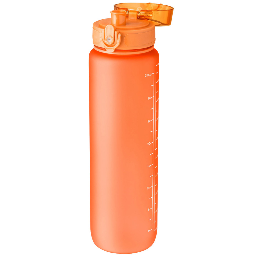 Trinkflasche mit Handgelenkband 1000 ml orange