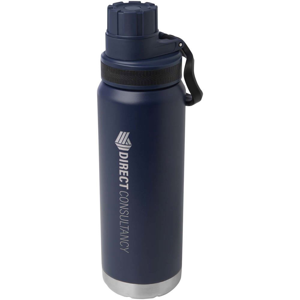 Fortis 700 ml RCS-zertifizierte Kupfer-Vakuum Isolierflasche aus recyceltem Edelstahl (Kohlensäure geeignet) navy