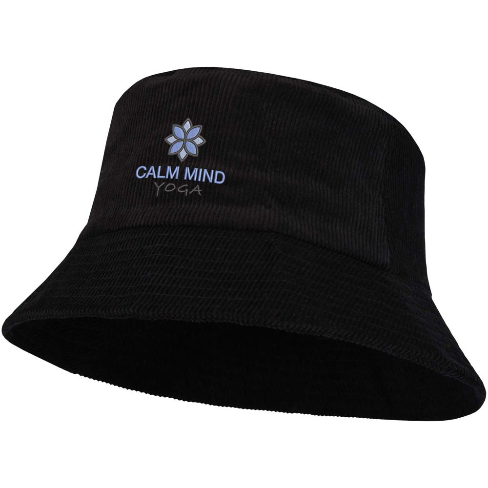 Howson Sonnenhut aus recyceltem Cord schwarz