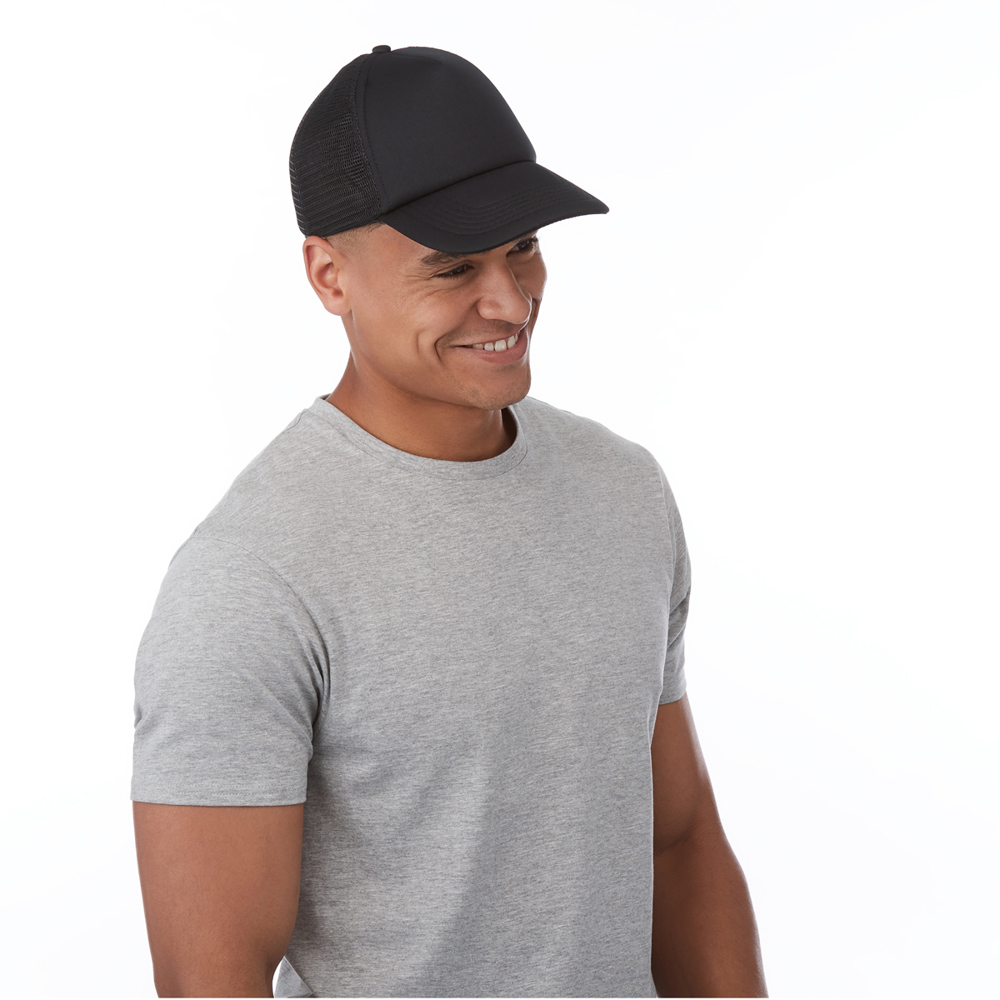 Baseballkappe Trucker schwarz/schwarz