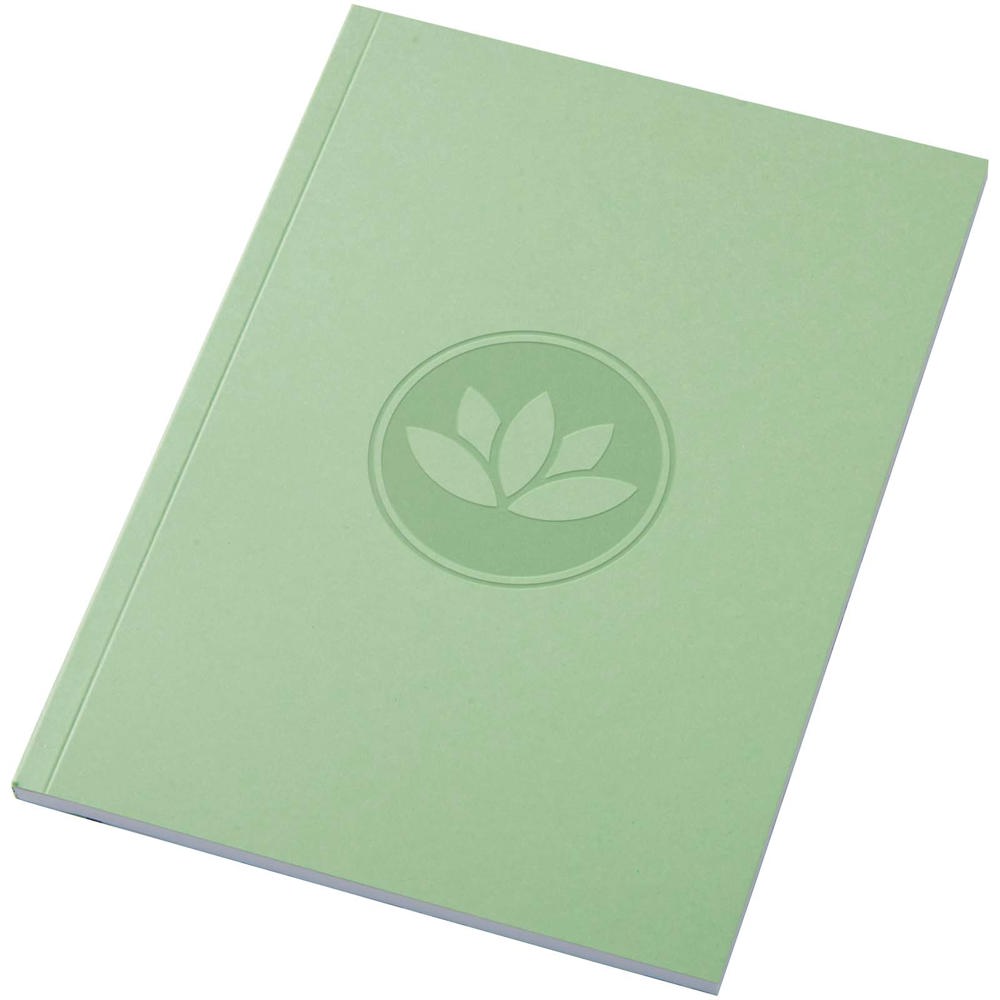 Novella Austen A5 Softcover Notizbuch aus Recyclingmaterial – 50 Blatt grün