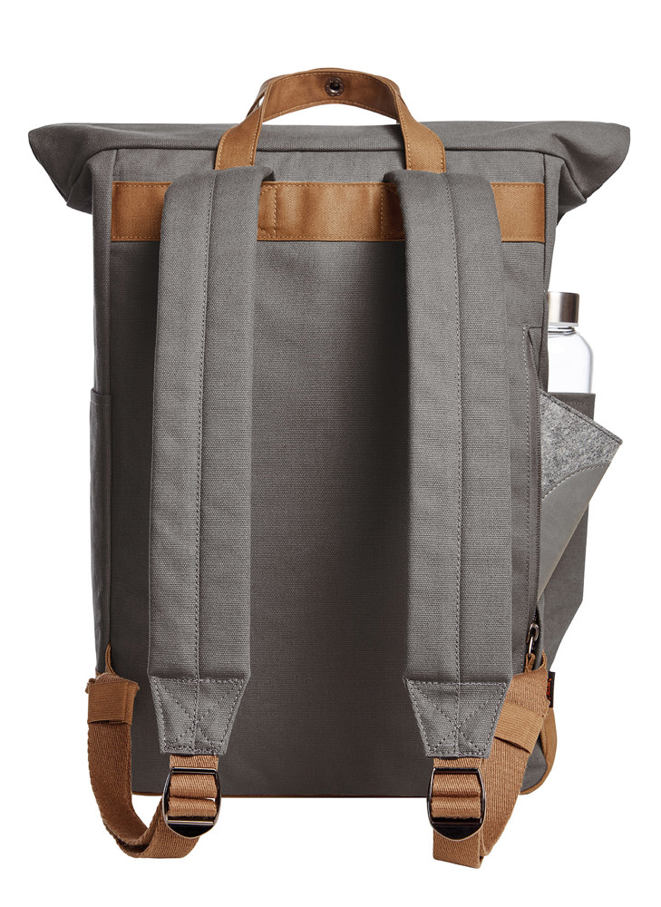 Notebook-Rucksack LIFE grau-braun