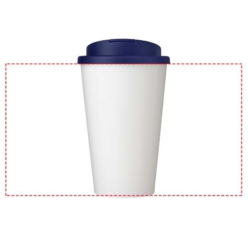 Brite-Americano® Eco 350 ml Isolierbecher mit auslaufsicherem Deckel blau