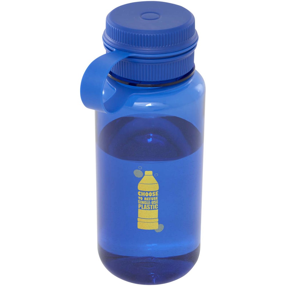 Bouteille sport Ryder de 900 ml en RPET certifié RCS avec couvercle multifonctions Bleu royal