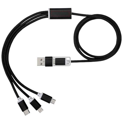 Versatile 5-in-1-Ladekabel schwarz