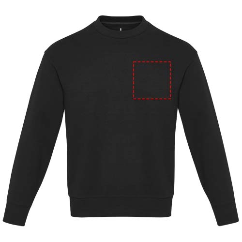 Jet Unisex Aware™ Pullover mit Rundhalsausschnitt aus recyceltem Material schwarz