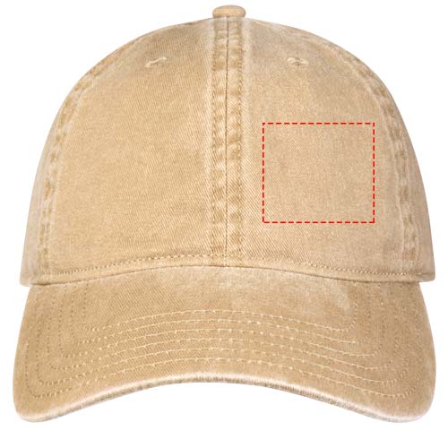 Casquette lavée à 6 panneaux Grafton Oatmeal