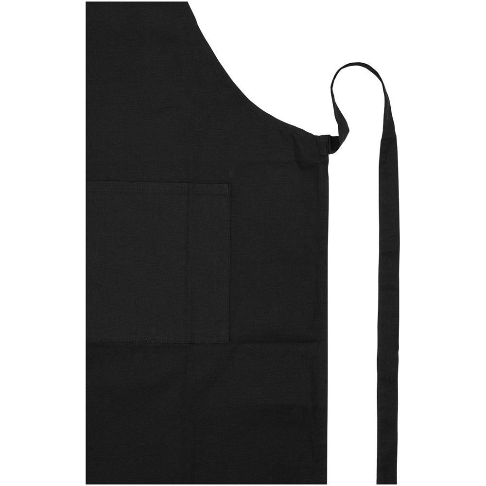 Tablier Orissa en coton biologique de 200 g/m2 Noir
